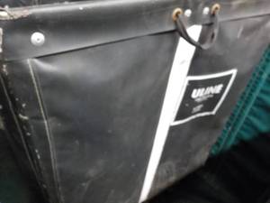 Black Delivery Cart on Wheels 40 x ...