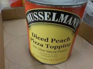 7 lb. 2 oz Can Diced Peaches past ...