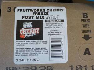 4 - 3 gallon Fruitworks Cherry Free...