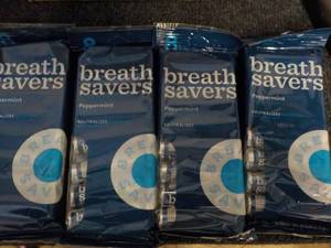 4 -8 packs Peppermint Breath Savers...