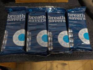 4 -8 packs Peppermint Breath Savers...