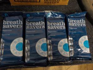 4 -8 packs Peppermint Breath Savers...