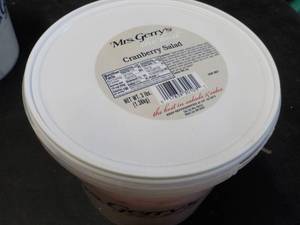 Mrs Gerrys 3 lb. tub Cranberry Sal...