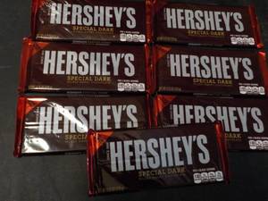 7 bars Hersheys Special Dark Choco...