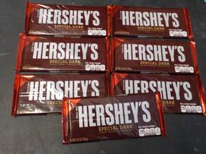 7 bars Hersheys Special Dark Choco...