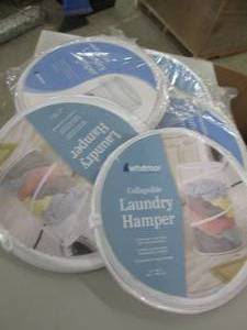 lot 20 image: 5 collapsible laundry hampers ...