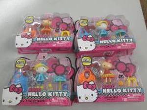 lot 33 image: 4 new hello kittys mini dolls ...
