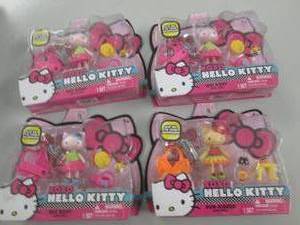 lot 41 image: 4 new hello kittys mini dolls ...