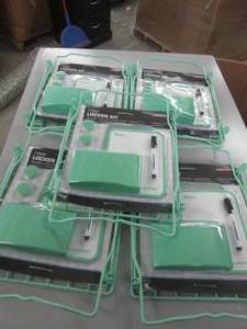 lot 61 image: 5 green 7 piece locker kits ...