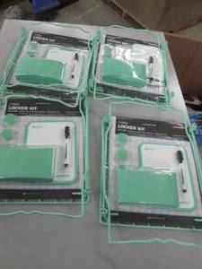 lot 62 image: 4 green 7 piece locker kits ...