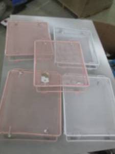 lot 65 image: 5 locker stack a shelfs 3 pink 2 wh...
