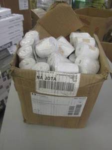 lot 97 image: box of rolls of medical recording c...