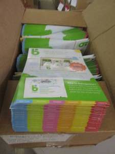 lot 108 image: 1 case of 300 samples of babyganics...