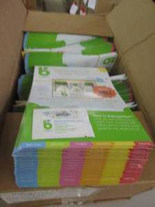 lot 110 image: 1 case of 300 samples of babyganics...