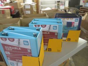 lot 122 image: 3 cases of binders ...