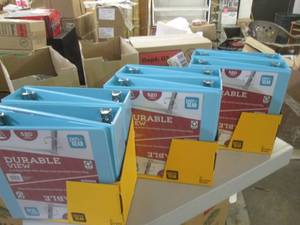 lot 125 image: 3 cases of binders ...