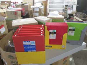 lot 128 image: 2 cases folders 1 case binders ...