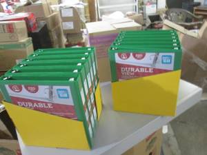 lot 129 image: 2 cases of binders ...