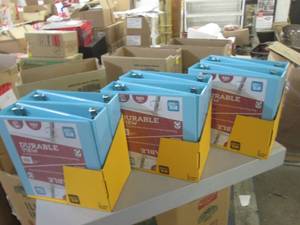 lot 131 image: 3 cases of binders ...