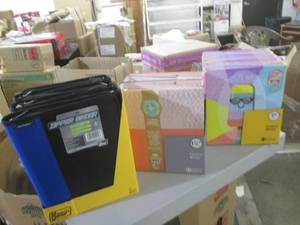 lot 132 image: 3 cases of binders ...