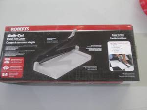 lot 154 image: roberts quick cut vinyl tile cutter...