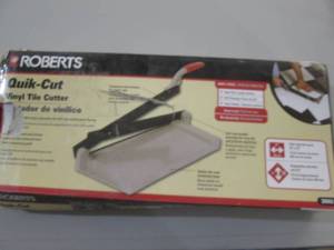 lot 156 image: roberts quick cut vinyl tile cutter...