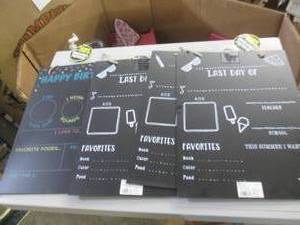 lot 166 image: 4 reversible chalk boards no marker...