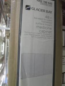 lot 184 image: glacierbay 48 inch medicine cabinet...