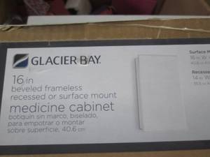 lot 195 image: glacier bay 16 inch beveled framele...