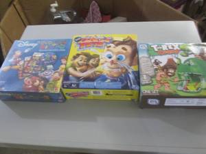 lot 238 image: t-rex chomp game , pimple pete game...