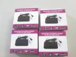 lot 250 image: 4 game cube controller adaptors ...