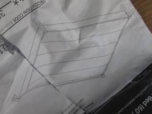 lot 259 image: queen platform bed 60 inches on leg...
