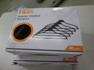 lot 277 image: 2 boxes of rubber coated hangers so...