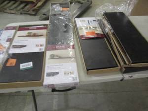 lot 278 image: 6 black shelfs ...