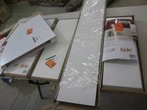 lot 279 image: 6 white shelfs ...