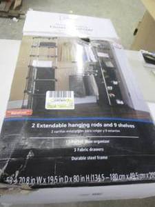 lot 301 image: mainstays double hanging closet org...