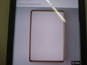 lot 314 image: gold ledge mirror...