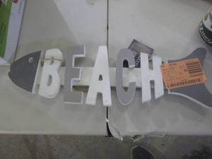 lot 333 image: beach sign ...