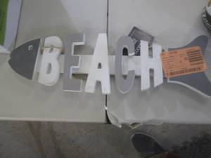 lot 334 image: beach sign ...