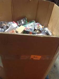 Gaylord full of assorted door knobs and hardware customer returns open Pkgs see pictures