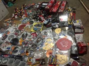Large lot of assorted Tools - blades, mechanic tools , and more see pictures