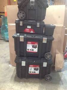 Lot of assorted Husky Storage boxes various conditions see pictures