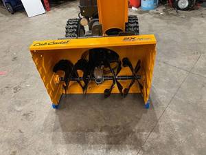 2X 26 in. 243 cc Two-Stage Gas Snow Blower with Electric Start, Power Steering and Steel Chute by Cub Cadet in good conditions