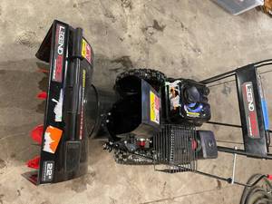 22 in. Two-Stage Gas Snow Blower with Recoil Start by Legend Force in working conditions