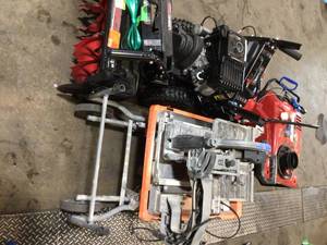 Mix Lot of Snow Blowers and more for parts o repairs various conditions