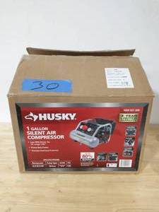 HUSKY 1 Gal. Portable Electric-Powered Silent Air Compressor