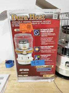 DURAHEAT 10,500 BTU Compact Indoor Safe Kerosene Heater