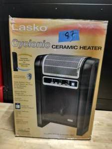LASKO Cyclonic 1500-Watt Electric Ceramic Space Heater with Remote Control