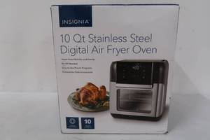 Insignia - 10 Qt. Digital Air Fryer Oven - Stainless Steel