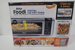 Ninja - Ninja� SP101 Foodi 8-in-1 Digital Air Fry Oven, Toaster, Flip-Away Storage, Dehydrate, Keep Warm - Stainless SteelBlack